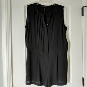 BCBG Black Shorts Romper Sz Large NWOT
